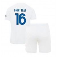 Camisa de time de futebol Inter Milan Davide Frattesi #16 Replicas 2º Equipamento Infantil 2023-24 Manga Curta (+ Calças curtas)